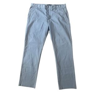 RVCA Week-End Stretch Straight Chino Pants Men's Size 38 Grayish Blue Flat Front